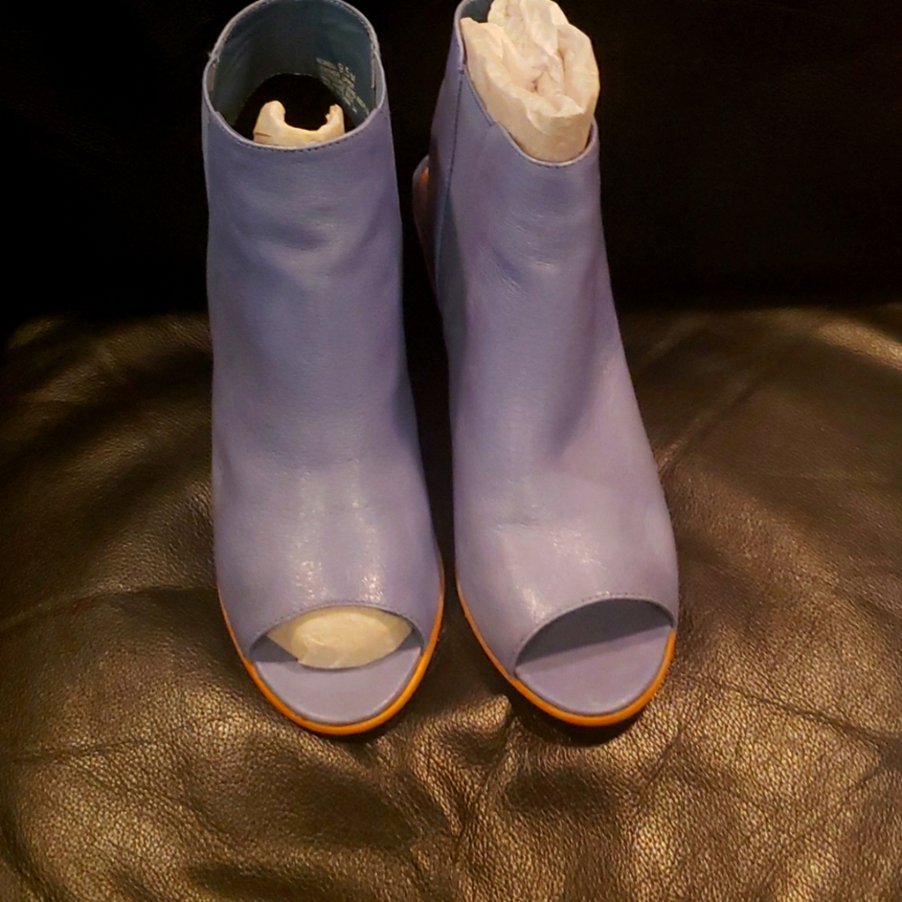 Steve Madden Lavender Open-Toe Ankle Booties